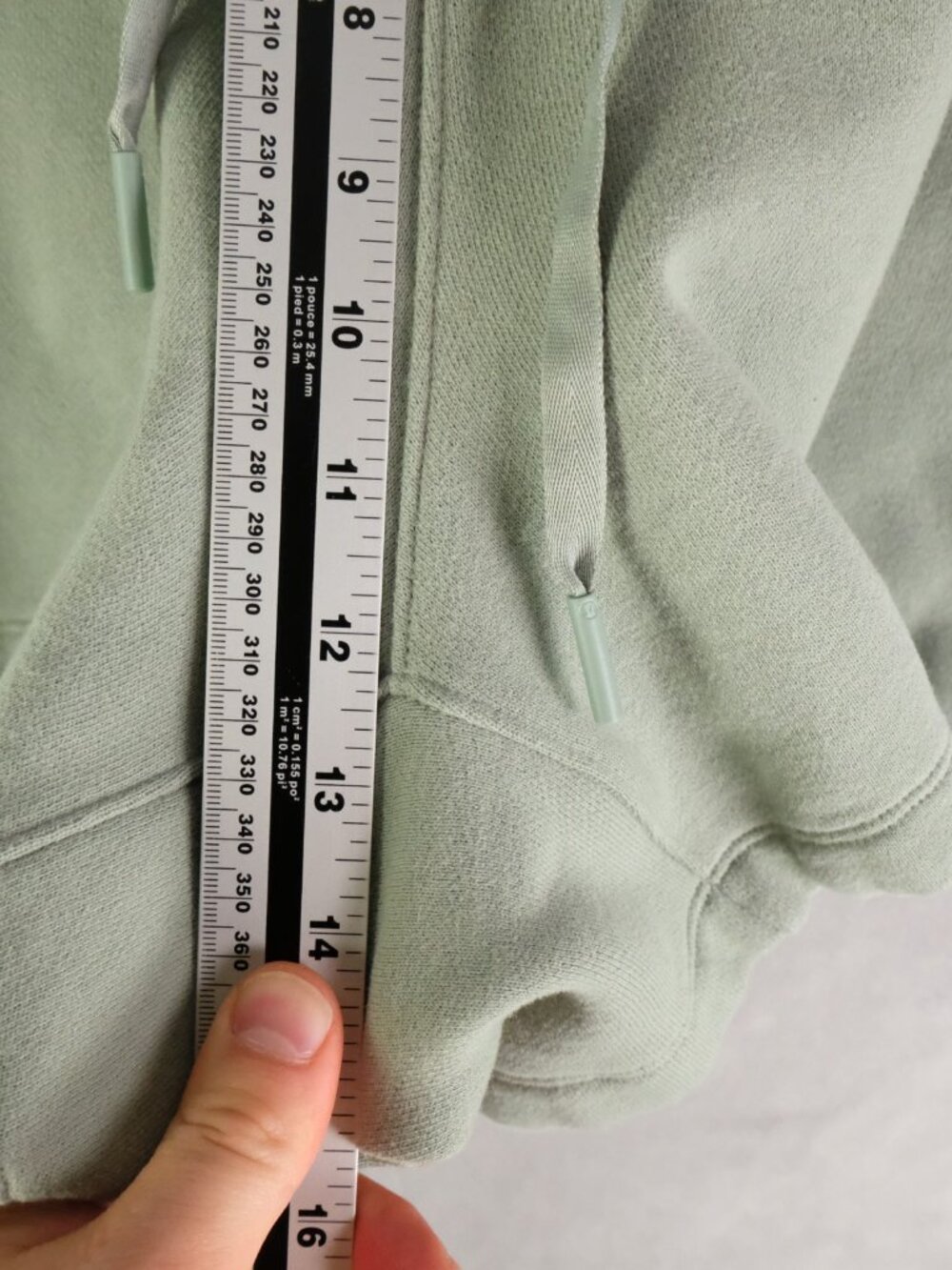 Lululemon Shorts Mens Large Green Sweatshort Fleece 5" Drawstring Heavyweight - Picture 5 of 9